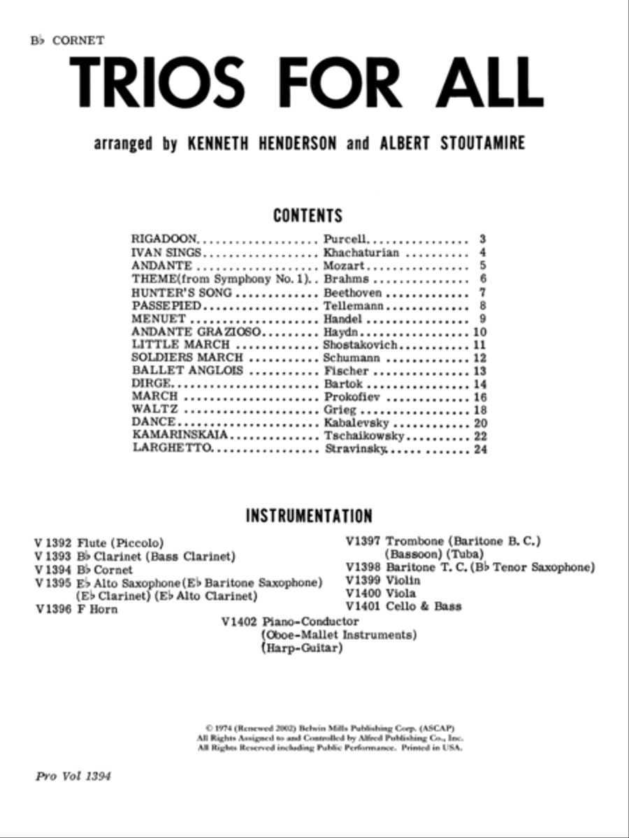 Trios for All Small Ensemble scores gallery preview page 2