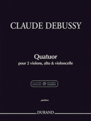 Book cover for Quatuor: String Quartet in G minor, Op. 10