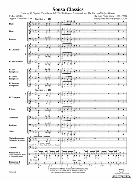 Sousa Classics: Score