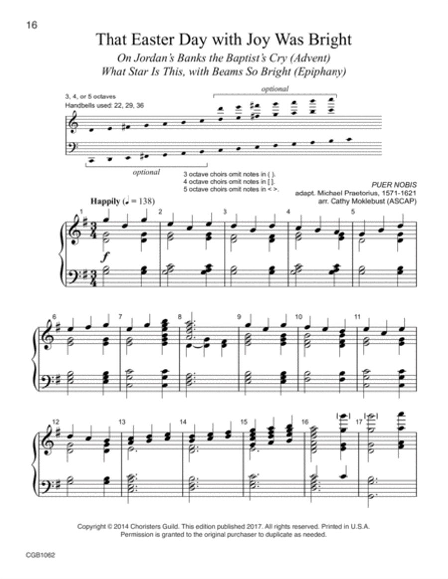 Spring Ring! (3-5 octaves) Reproducible music for handbells or handchimes 5-Octaves scores gallery preview page 6