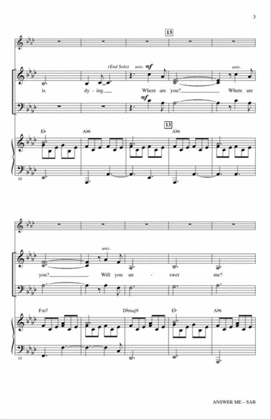 <br>Sheet music extract