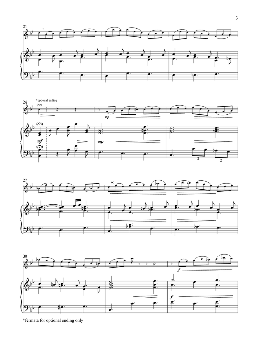 Jesu, Joy Of Man's Desiring Flute Solo scores gallery preview page 3