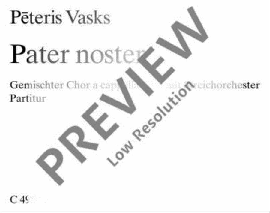 Pater noster 4-Part scores gallery preview page 2