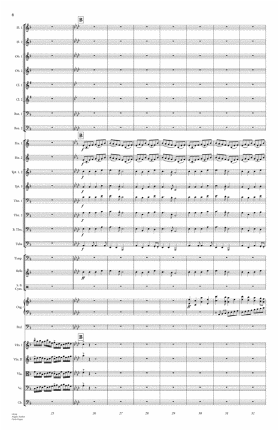 Angelic Fanfare Full Orchestra scores gallery preview page 7