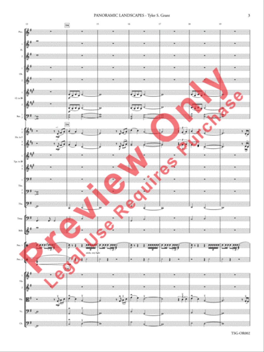 Panoramic Landscapes Panoramic Landscapes Full Orchestra scores gallery preview page 4