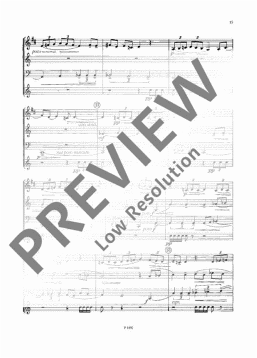 Quartet Clarinet scores gallery preview page 16