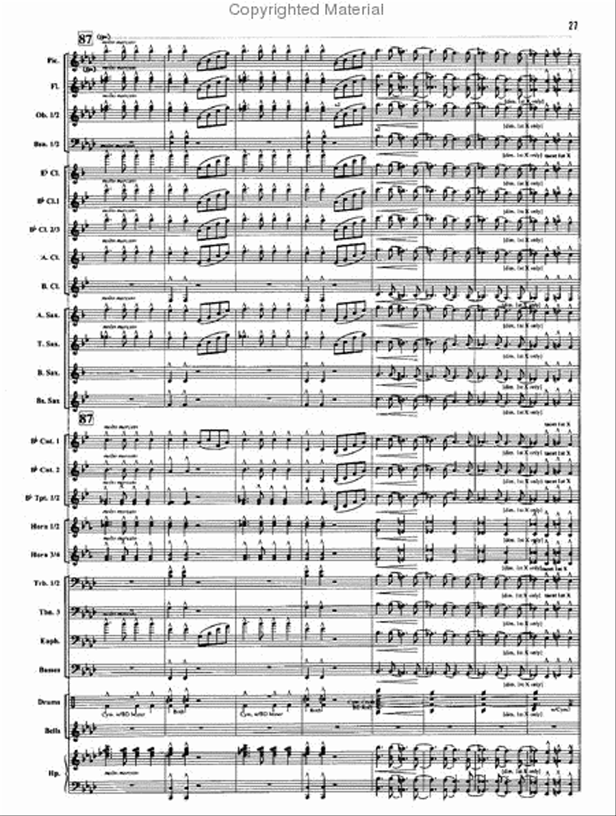 The Stars and Stripes Forever Concert Band scores gallery preview page 11