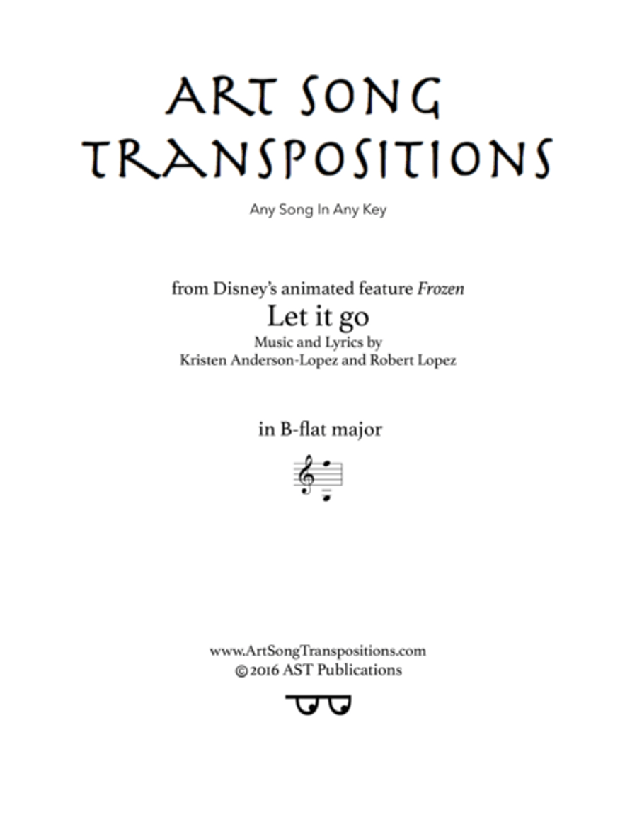 Let It Go (from Frozen) Voice scores gallery preview page 1