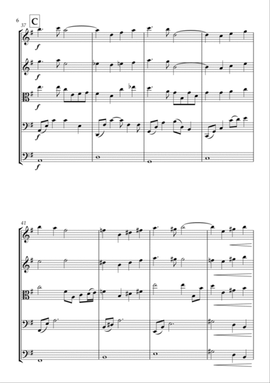 When October Goes String Orchestra scores gallery preview page 6