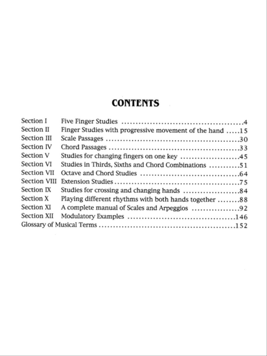 Daily Technical Studies for Piano Piano Method scores gallery preview page 3