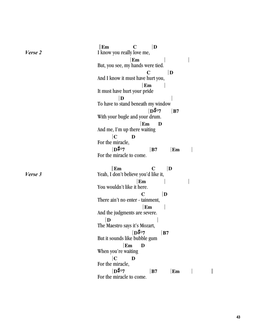 Waiting For The Miracle Acoustic Guitar scores gallery preview page 2