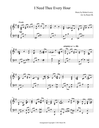 I Need Thee Every Hour (Hymn Arrangement for Advanced Solo Piano in "Father's Love")