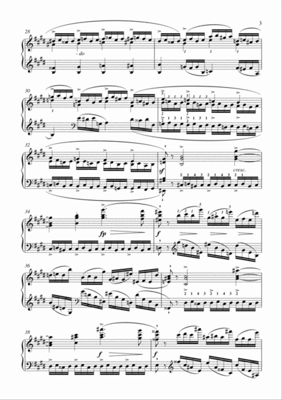 Chopin - Etude Op. 10, No. 4 in C-sharp minor for piano solo Piano Method scores gallery preview page 4