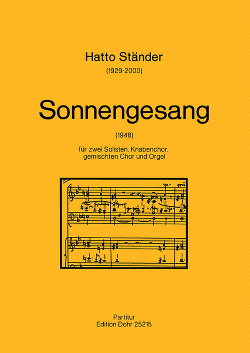 Sonnengesang für zwei Solisten, Knabenchor, gem. Chor und Orgel (1948)