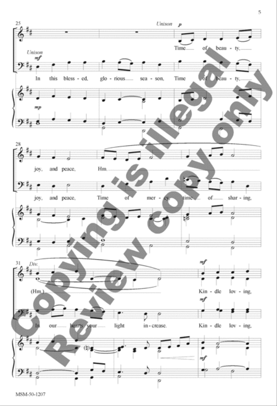 Candle Carol (Choral Score) image number null