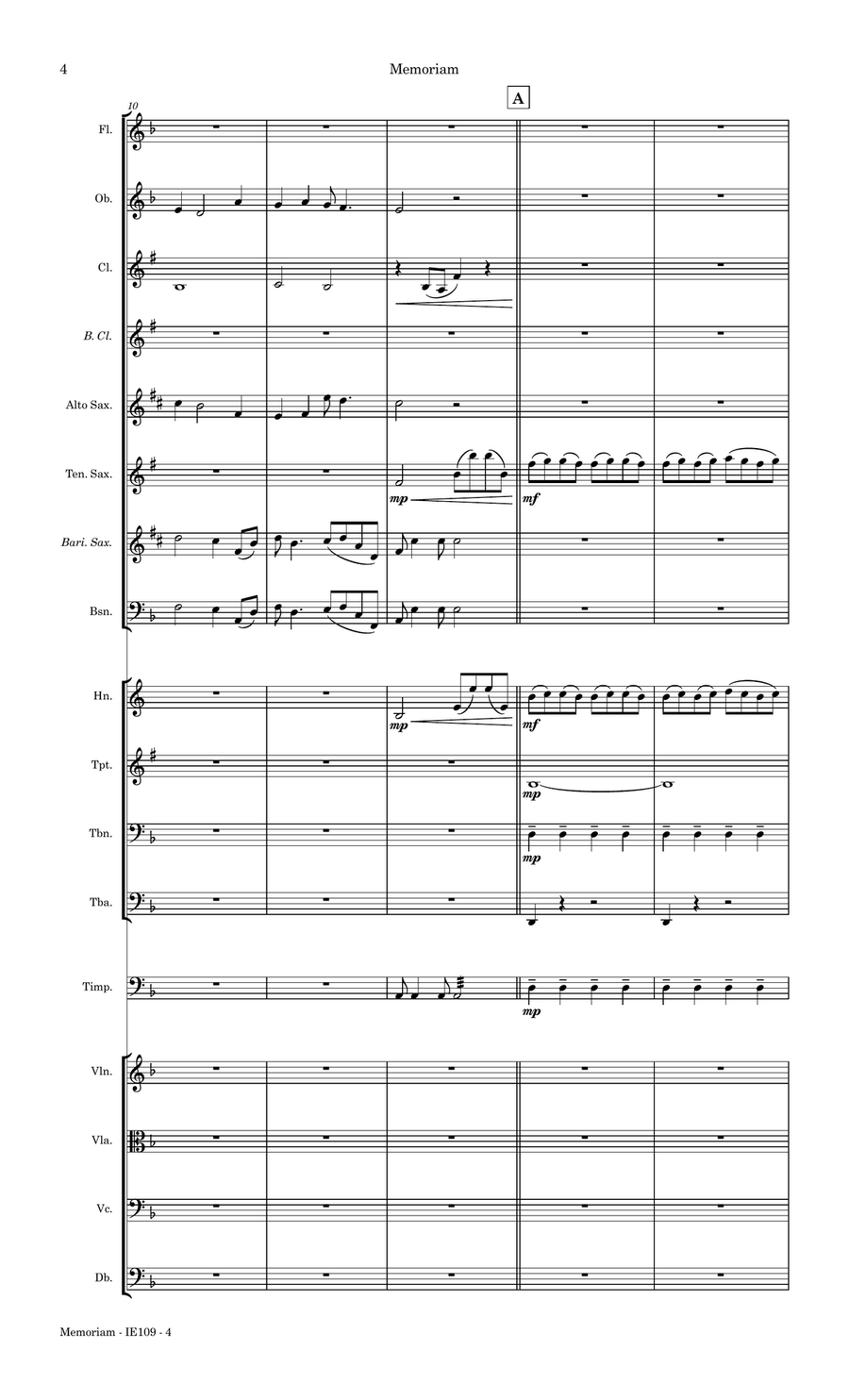 Memoriam Full Orchestra scores gallery preview page 4