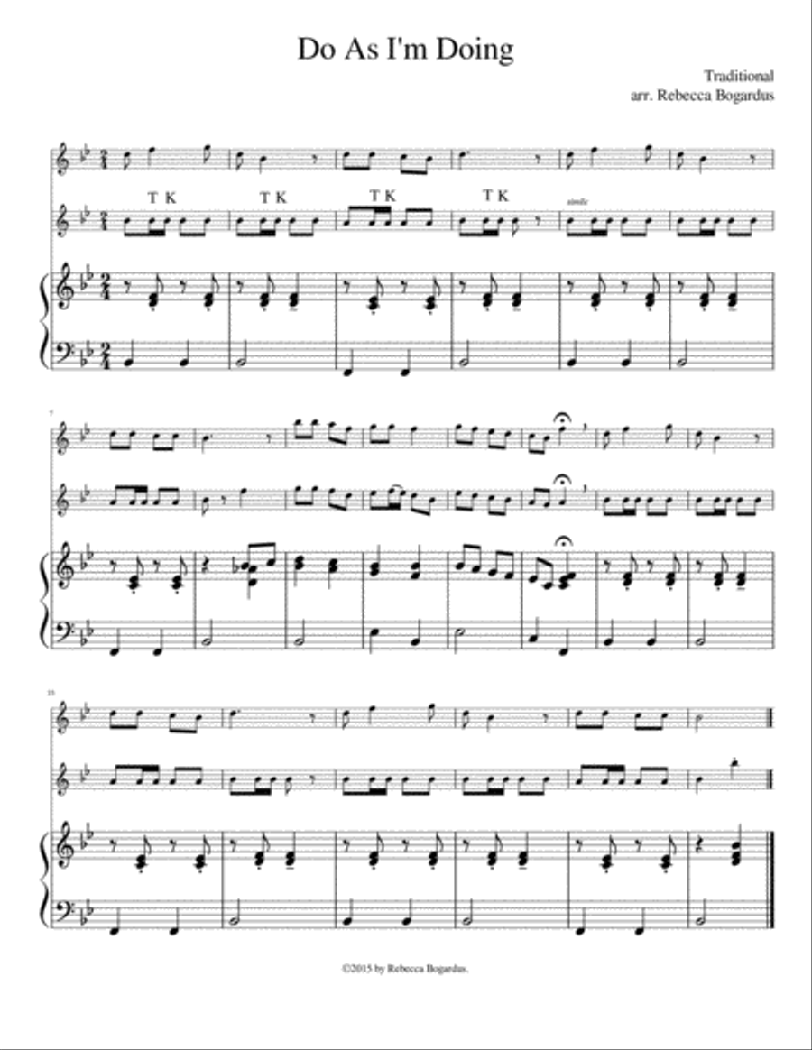 Do As I'm Doing Flute Solo scores gallery preview page 3
