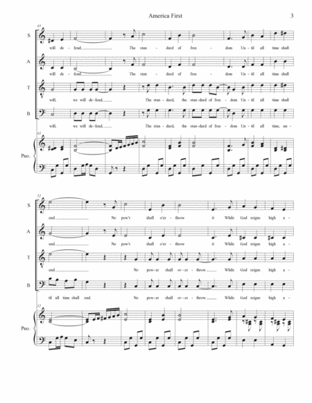 America First (SATB Divisi) image number null
