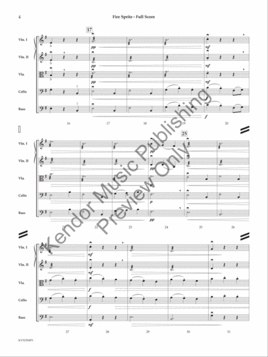 Fire Sprite Fire Sprite String Orchestra scores gallery preview page 5
