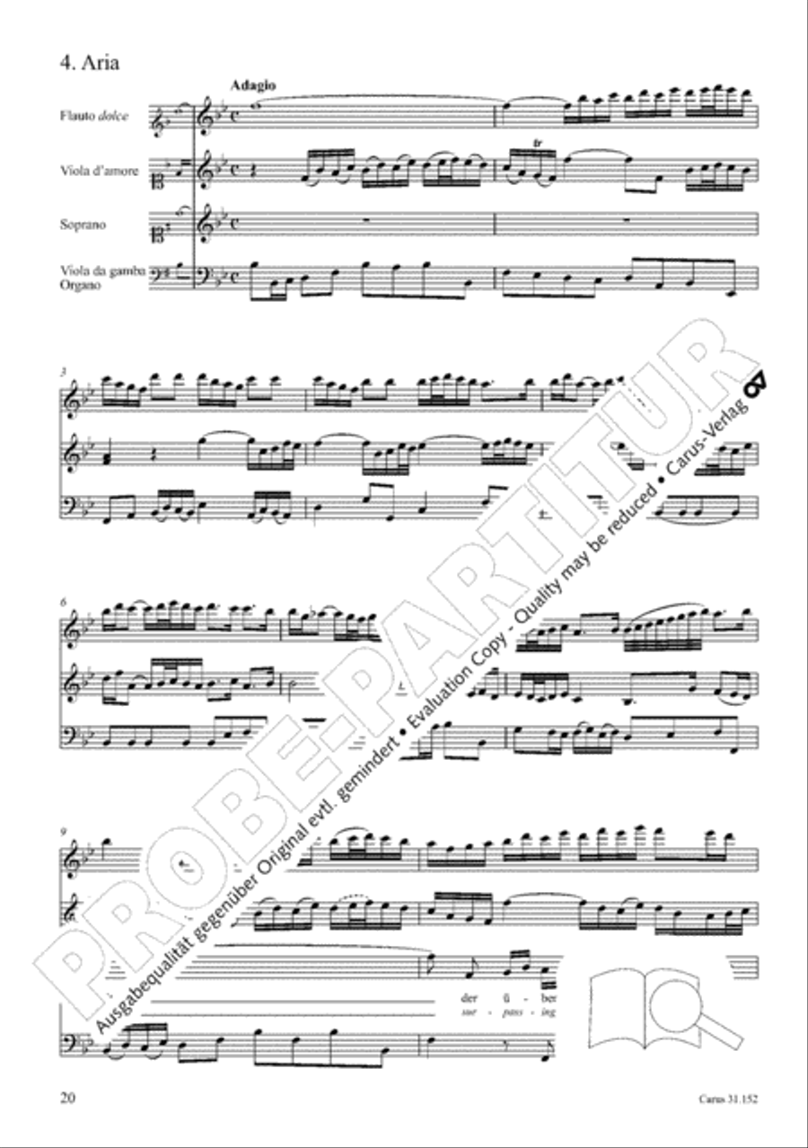 Walk on the path of faith (Tritt auf die Glaubensbahn) Orchestra scores gallery preview page 21