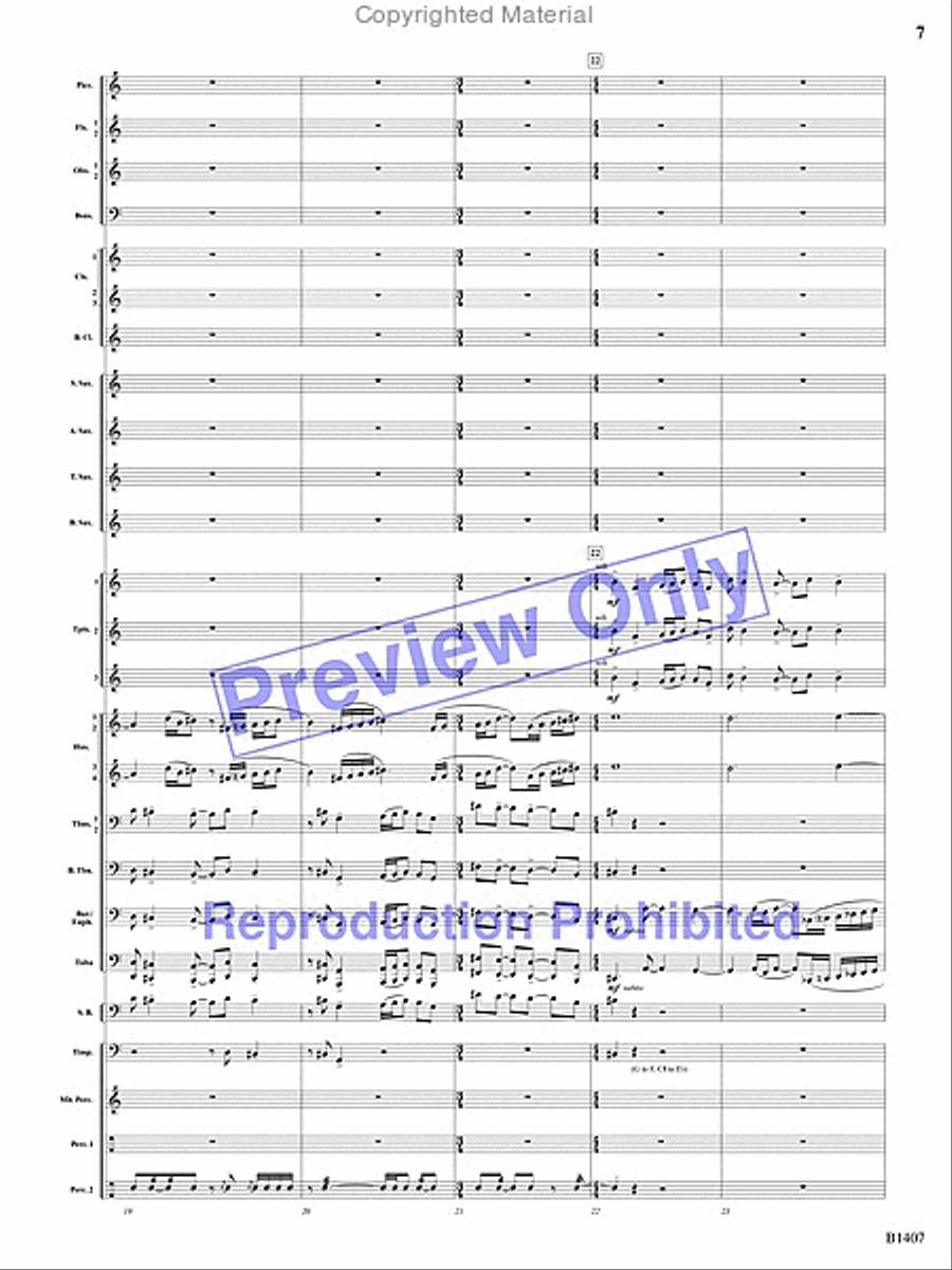 Antiphonal Fanfare Antiphonal Fanfare Concert Band scores gallery preview page 6