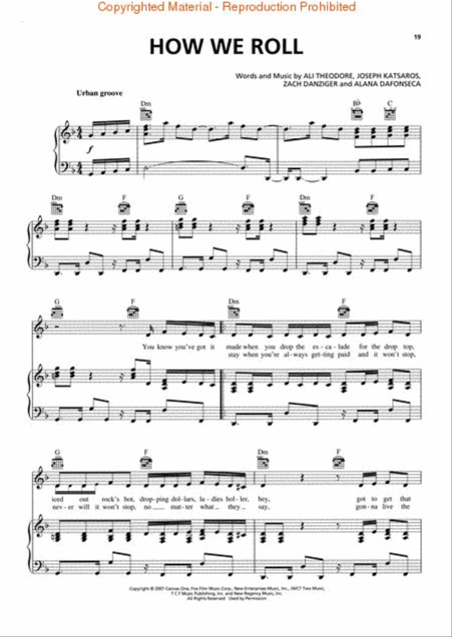 Alvin and the Chipmunks Piano, Vocal, Guitar scores gallery preview page 4