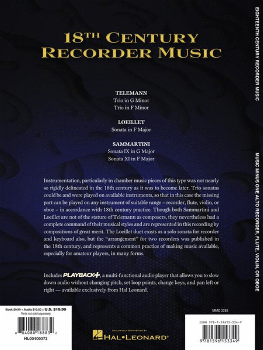 18th Century Recorder Music Alto Recorder scores gallery preview page 8