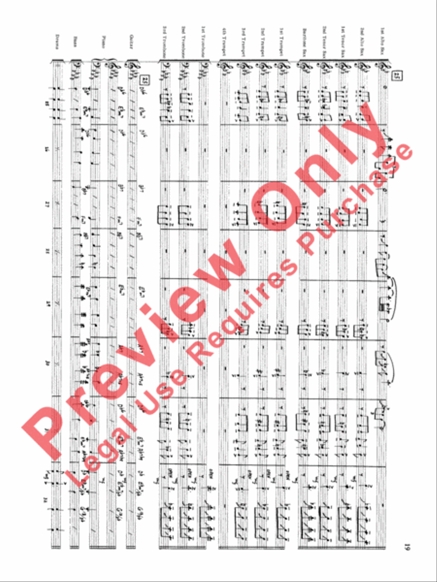 Original Big Band Sounds Big Band scores gallery preview page 20