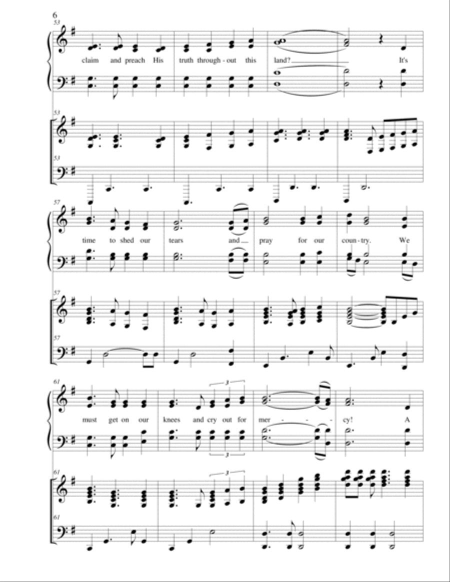 A Call to our Nation 4-Part scores gallery preview page 6