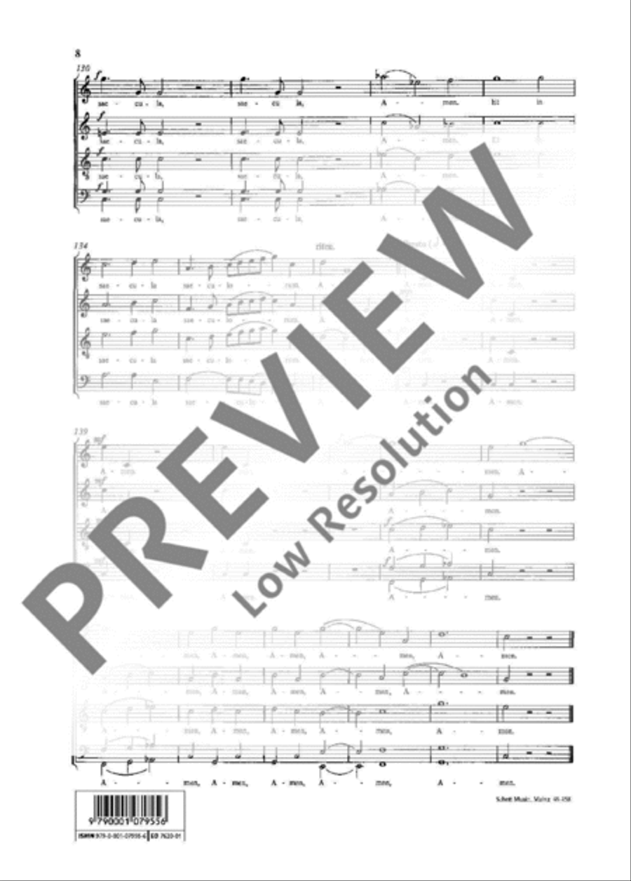 Gloria Patri Gloria Patri 4-Part scores gallery preview page 9