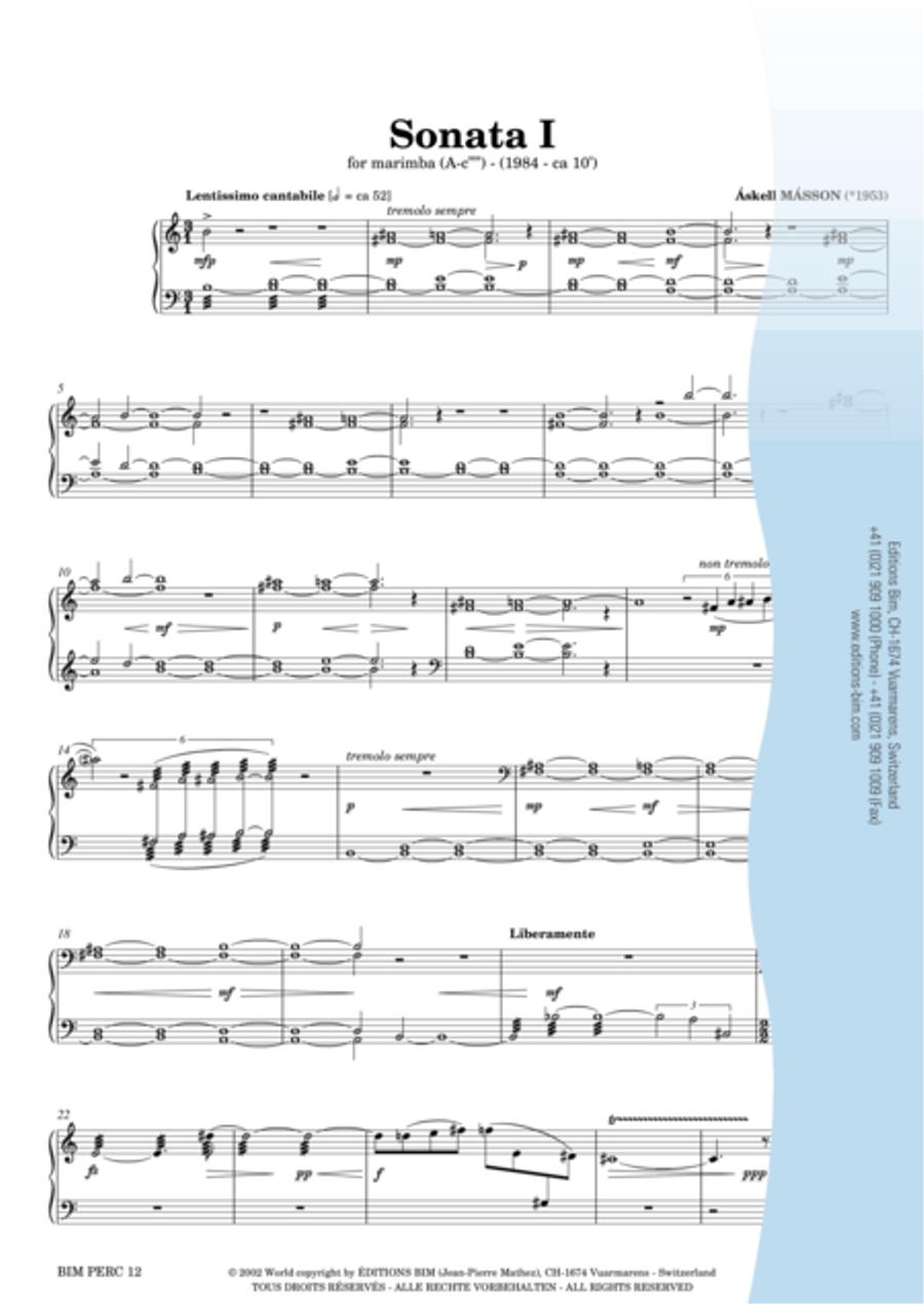 Sonata I Marimba scores gallery preview page 2