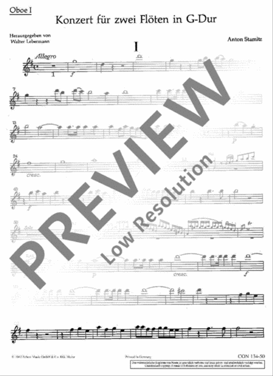 Concerto G major Oboe scores gallery preview page 2