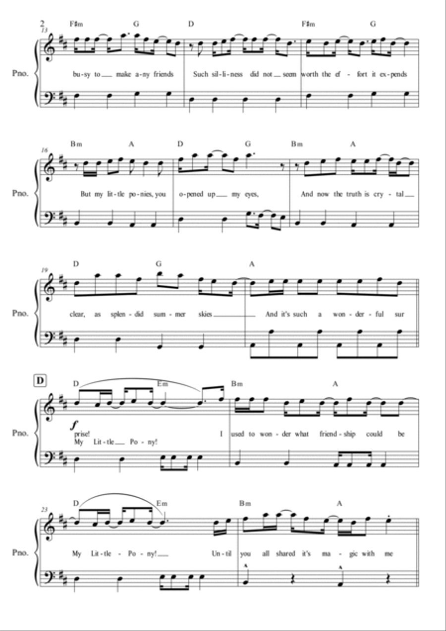 My Little Pony (friendship Is Magic) Voice scores gallery preview page 2