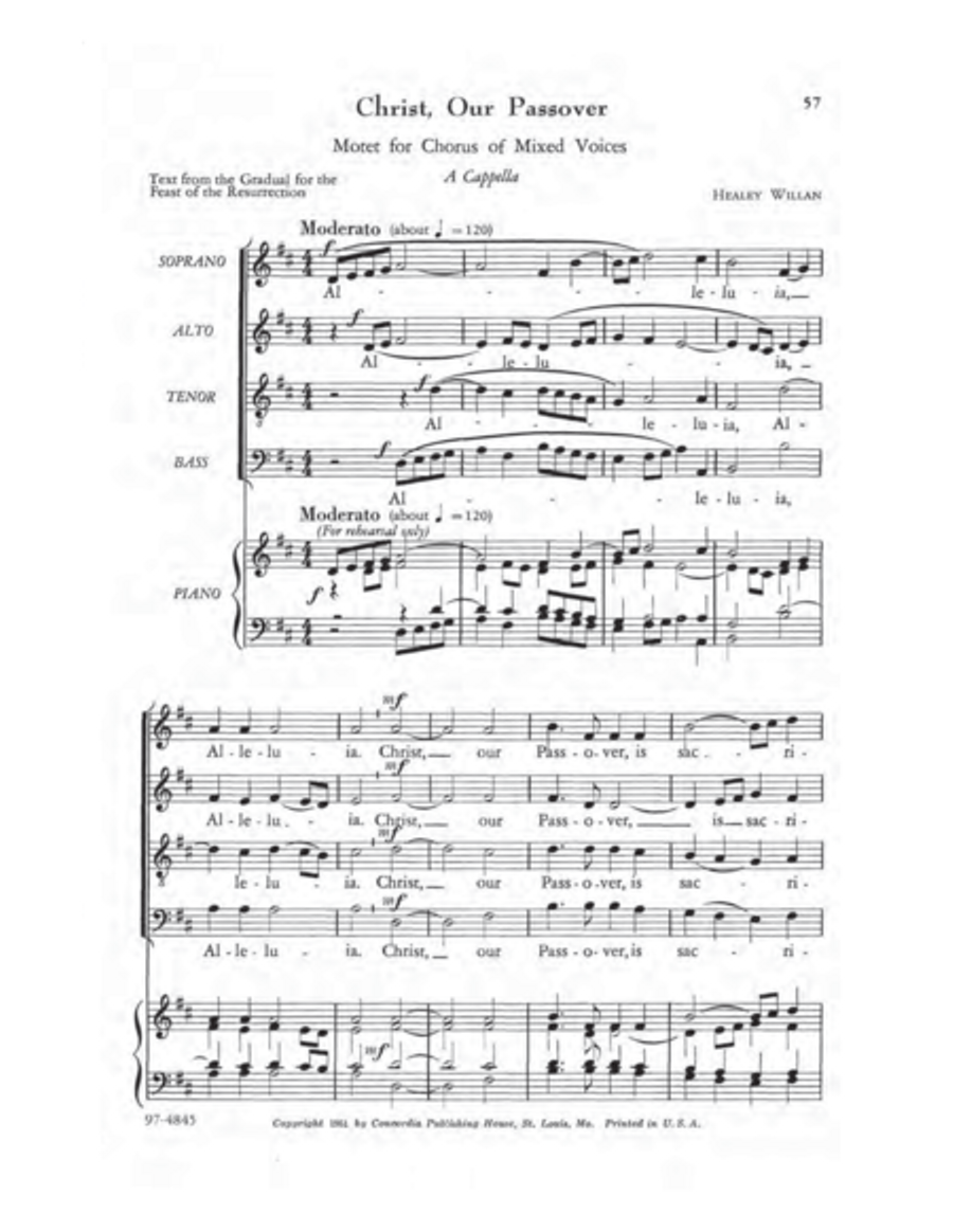 A First Motet Book 4-Part scores gallery preview page 17