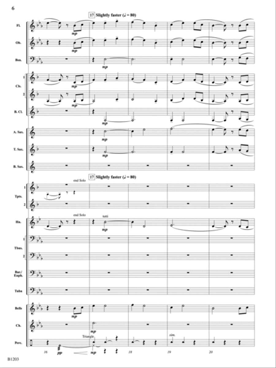 Cimarron Sunset: Score Concert Band scores gallery preview page 6