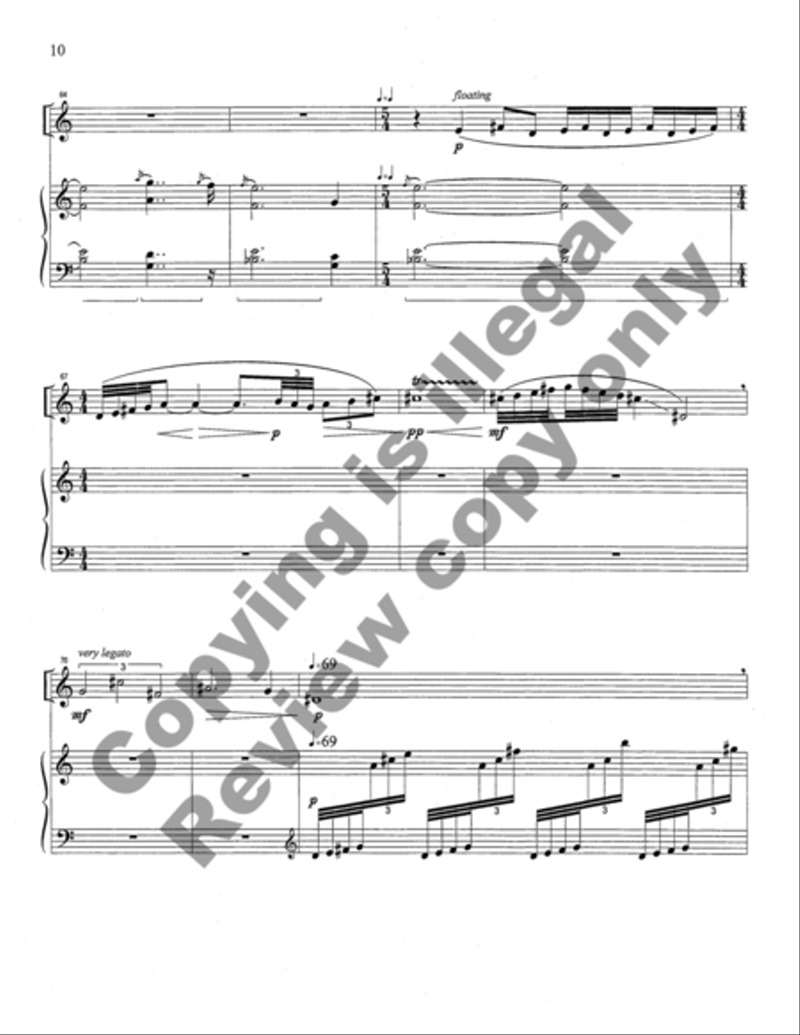 Song without Words for Clarinet and Piano Clarinet Solo scores gallery preview page 27