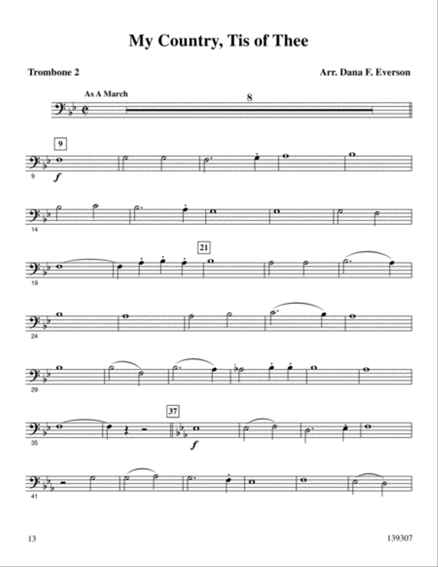 My County Tis Of Thee My County Tis Of Thee Brass Trio scores gallery preview page 14