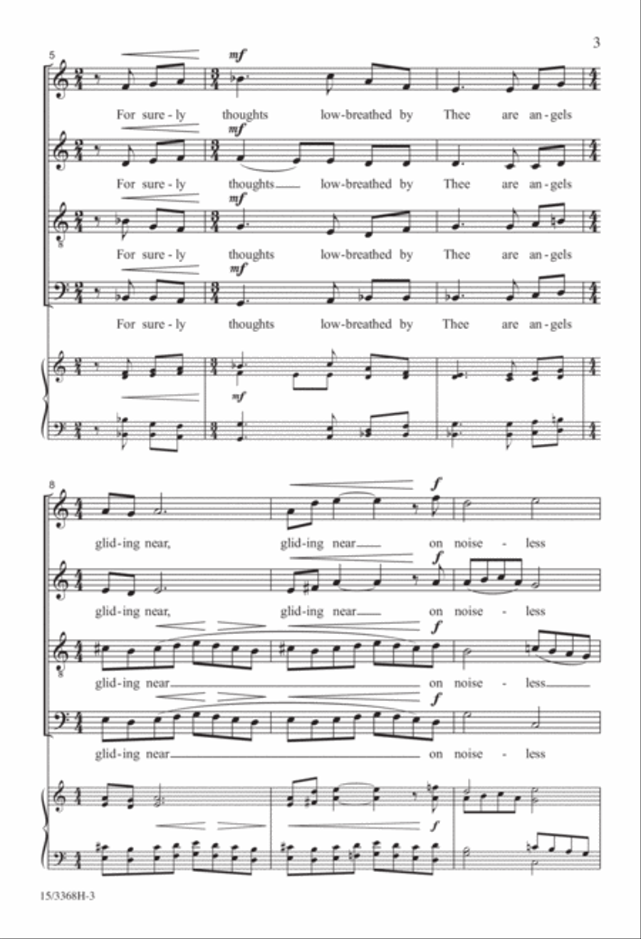 A Place Where Angels Sing 4-Part scores gallery preview page 3