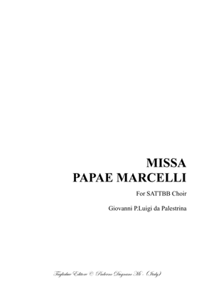 Book cover for MISSA PAPAE MARCELLI - For SATTBB Choir - Palestrina