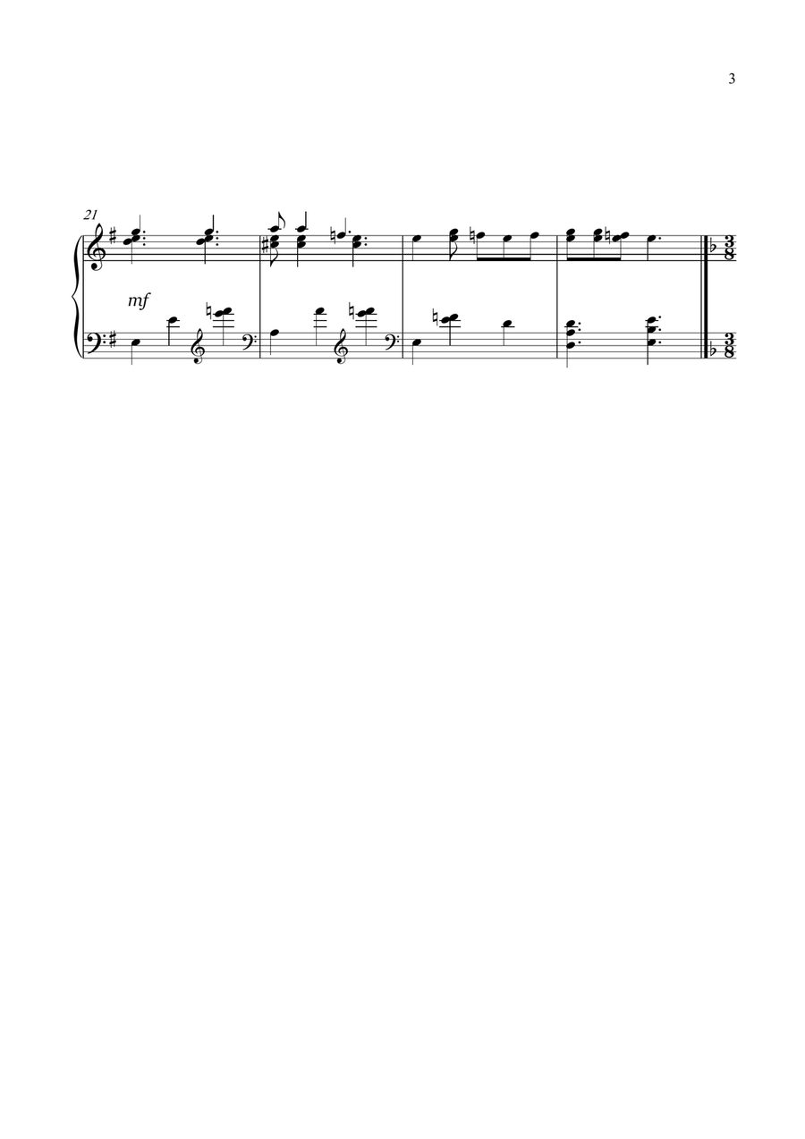 10 Iranian Folk Music Easy Piano scores gallery preview page 3