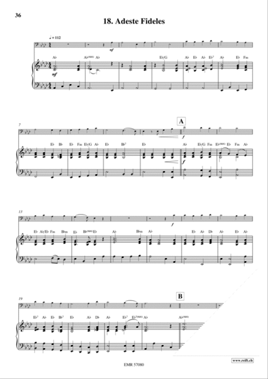 18 Christmas Songs Euphonium scores gallery preview page 21