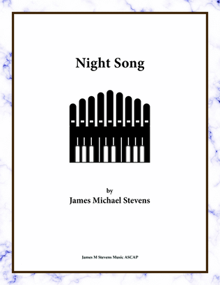 Book cover for Night Song - Organ Solo