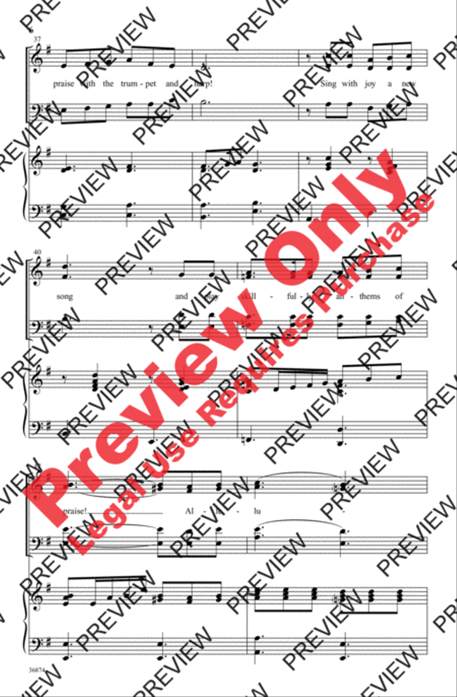 Sing Joyful Alleluias 4-Part scores gallery preview page 6