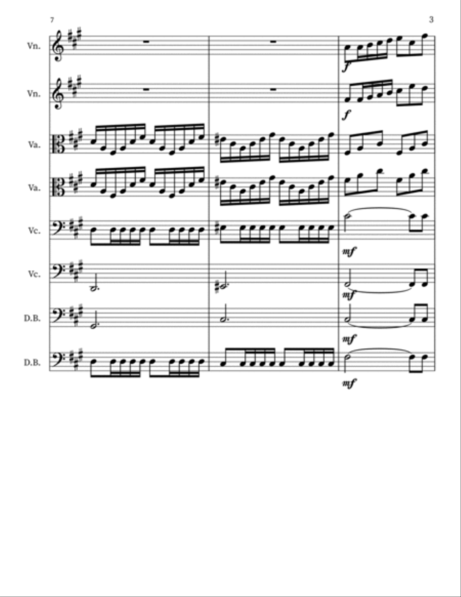 String Octet in F# minor, Op. 1 - Score Only Chamber Music scores gallery preview page 3