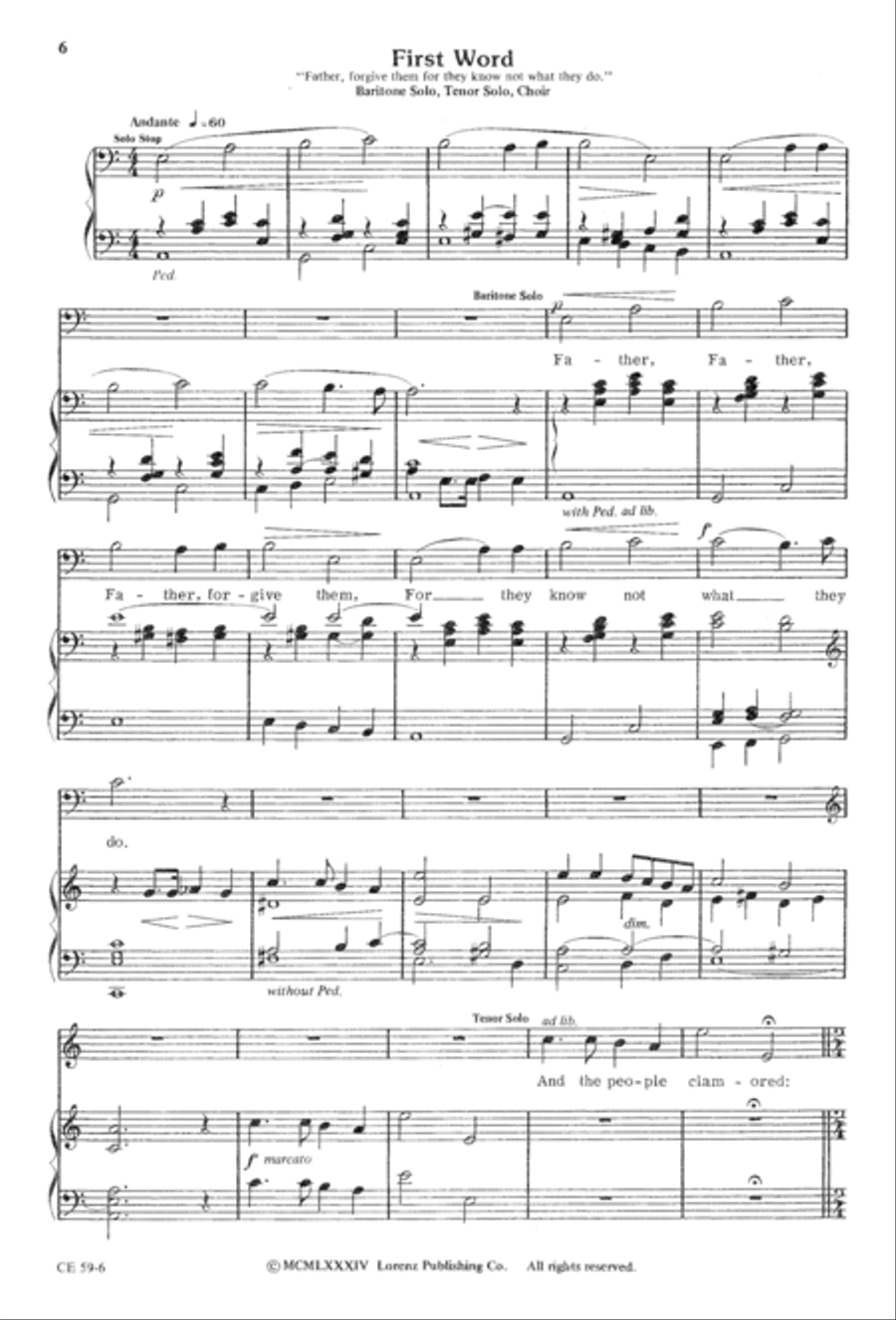 The Seven Last Words of Christ 4-Part scores gallery preview page 8