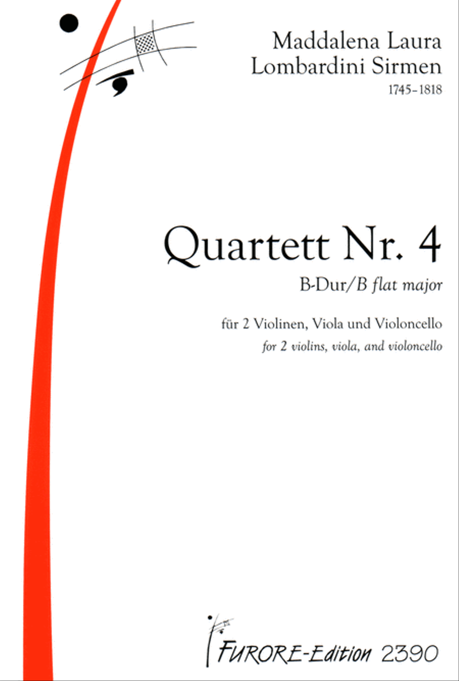 Quartet No. 4 B-Dur Double Bass scores gallery preview page 1