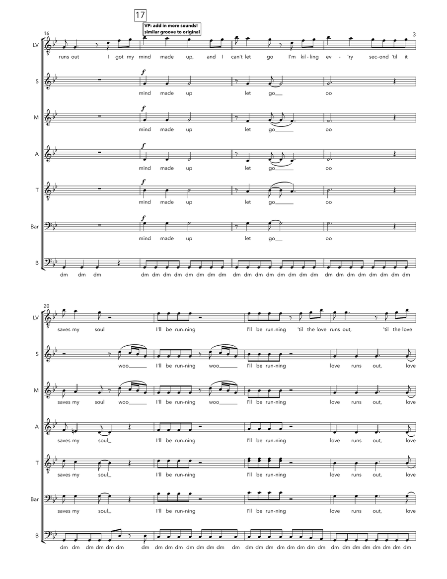 Love Runs Out Love Runs Out A Cappella scores gallery preview page 3