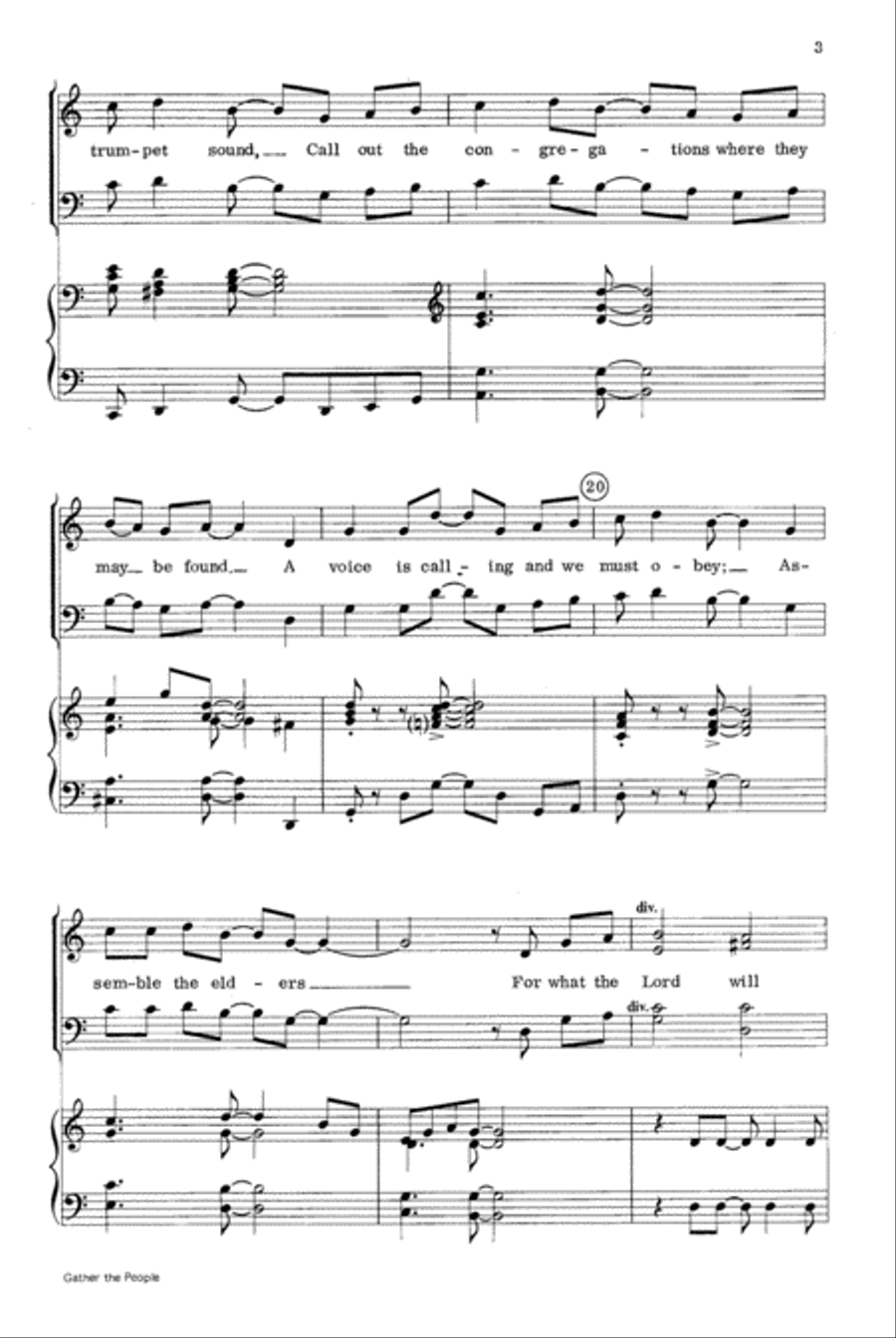 Gather the People Gather the People 4-Part scores gallery preview page 3