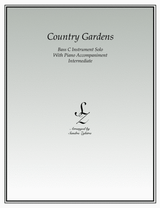 Country Gardens (bass C instrument solo)