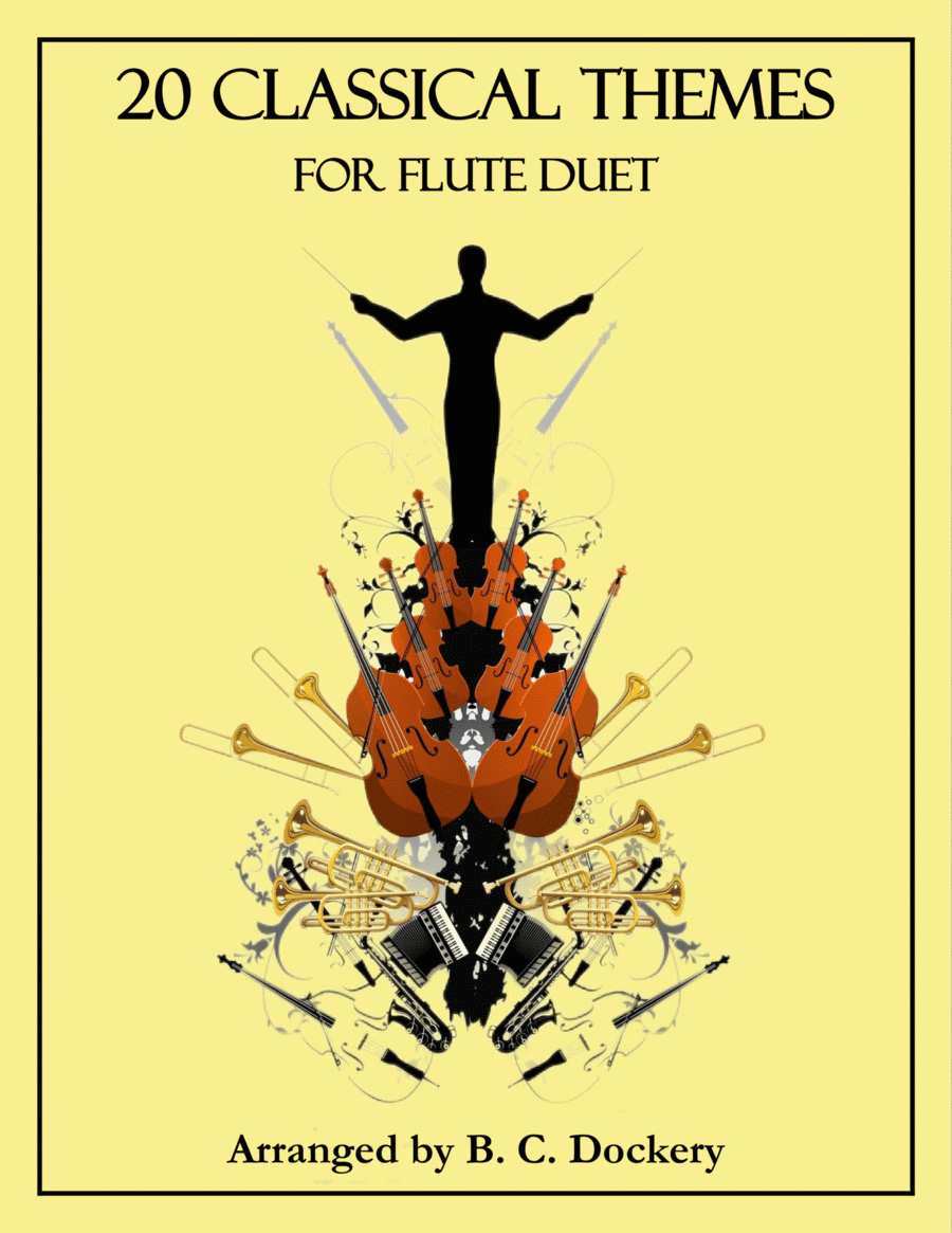 20 Classical Themes for Flute Duet Flute Duet scores gallery preview page 1